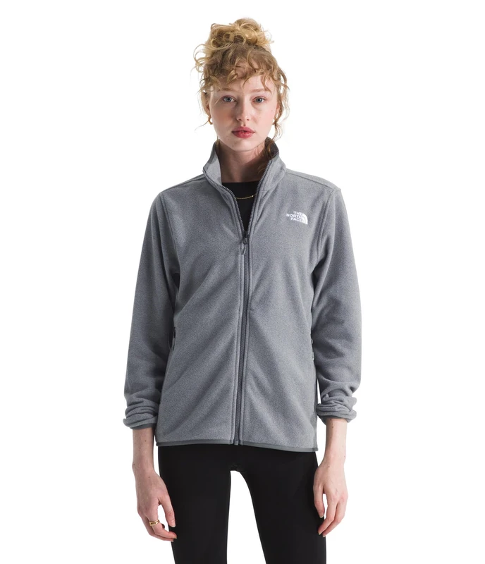 The North Face Women's Glacier Fleece Jacket, Tnf Mid Grey Heather, XXL