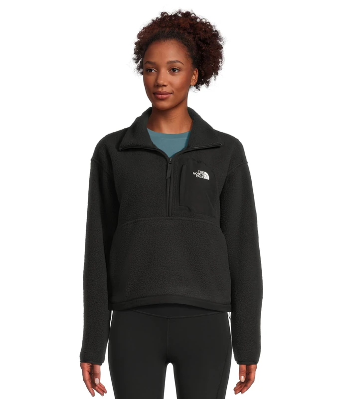 The North Face Women's Yumiori Off Peak 1/2 Zip Jacket, Tnf Black, XL