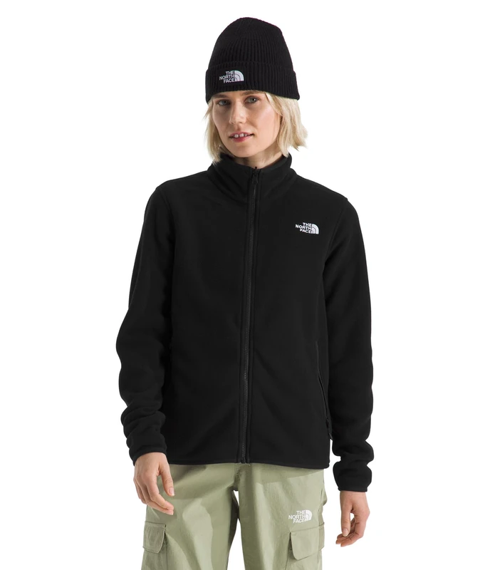 The North Face Women's Glacier Fleece Jacket, Tnf Black, XS - Image 1