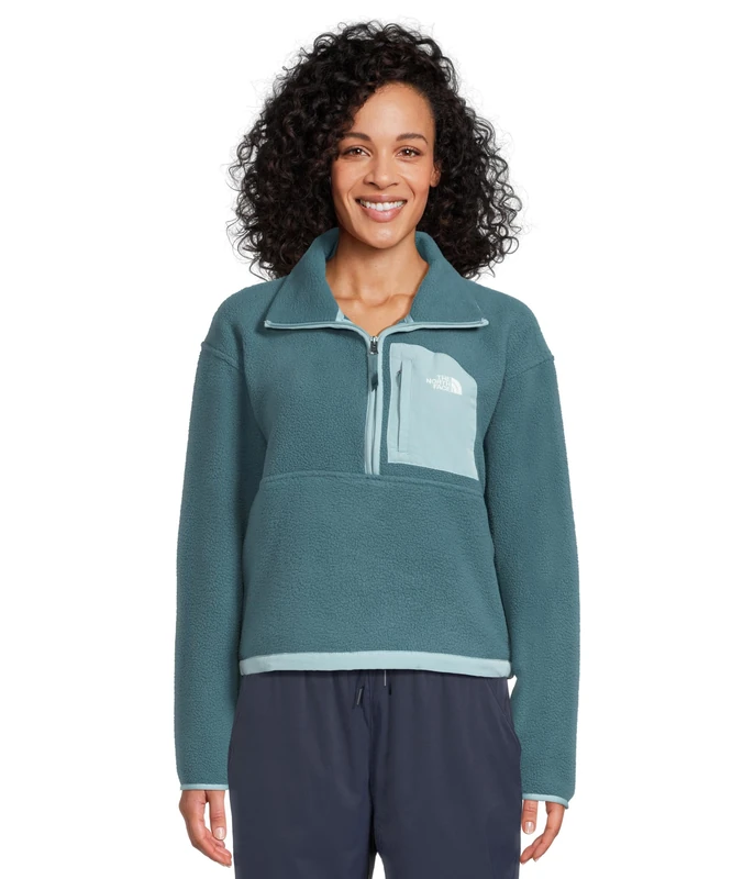 The North Face Women's Yumiori Off Peak 1/2 Zip Jacket, Space/Blue Eclipse, M