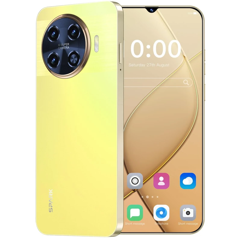 Spark 20 Pro Smartphone,6.28-inch Display, 2500 mah Battery, 16GB ROM, 2GB RAM Expandable Storage (Yellow)
