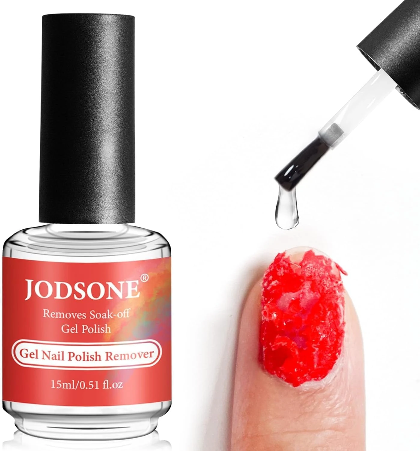 JODSONE Gel Nail Polish Remover - Fast Gel Remover, 15ML - No Foil, Soaking or Wrapping Needed,Quickily Removes gel Nail Polish in 2-4 Minutes