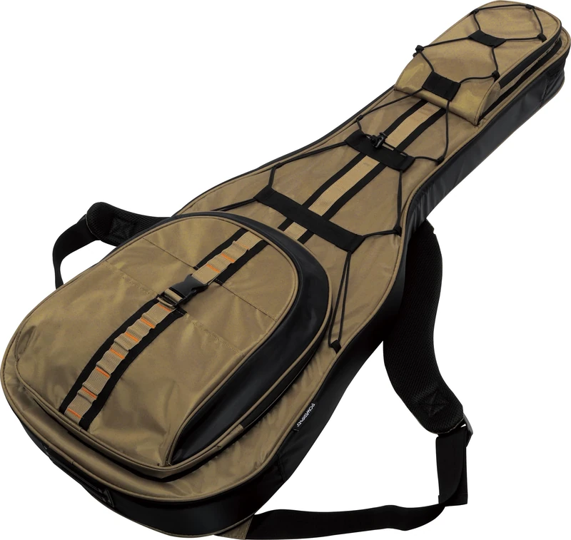 Ibanez IGB681-KH Powerpad Electric Guitar Gig Bag – Padded Soft Case with Protective Sidewall Design, Multiple Accessory Pockets, Comfortable Backpack Straps & Durable Outer Shell - Khaki