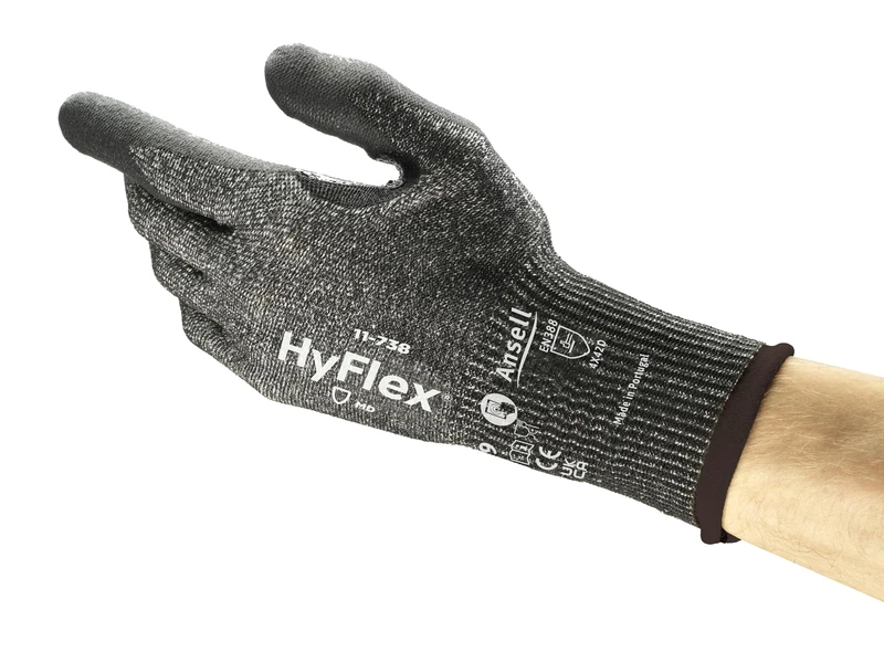 Ansell Hyflex 11-738 Safety Work Gloves - Size 9 (12 Pairs)