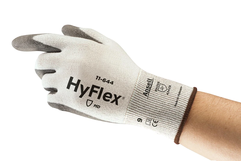 Ansell Hyflex 11-644 Safety Work Gloves Mechanical Protection, Size 7(S), (12 Pairs)