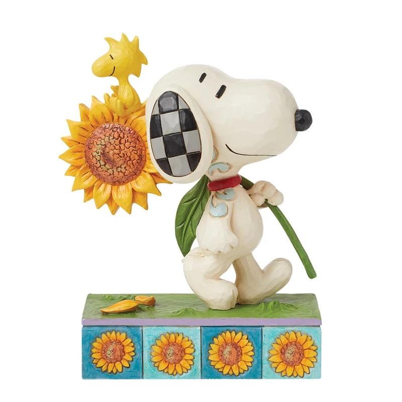 Enesco Peanuts by Jim Shore Snoopy Woodstock Sunflower Figurine