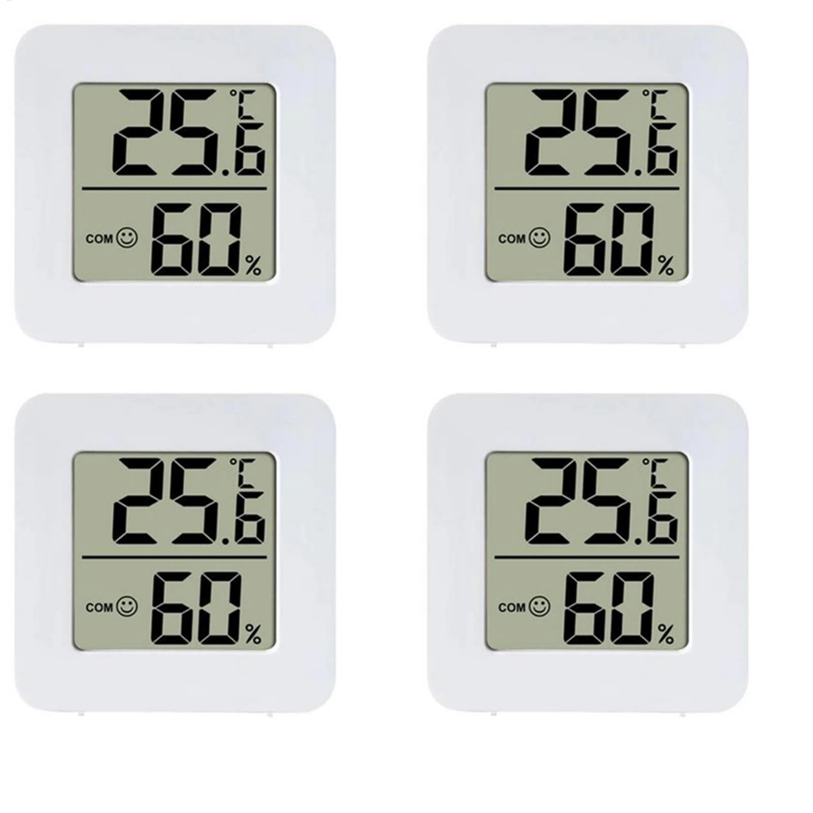 Room Thermometer Hygrometer, 4 Pack Indoor Thermometer Humidity, Indoor Thermometer Hygrometer Digital Humidity Gauge With Temperature Humidity Monitor For House,Greenhouse, Home, Garden