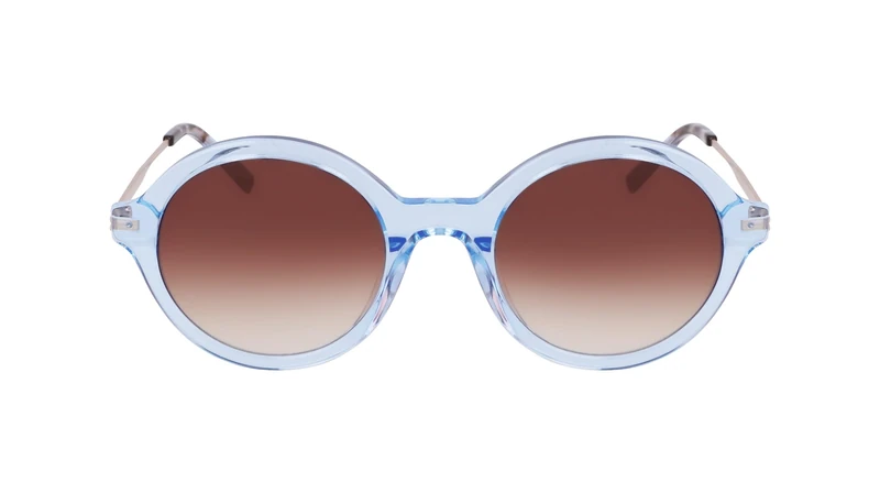 DKNY Women's Sunglasses DK714S - Crystal Ice Blue with Gradient Brown Lens