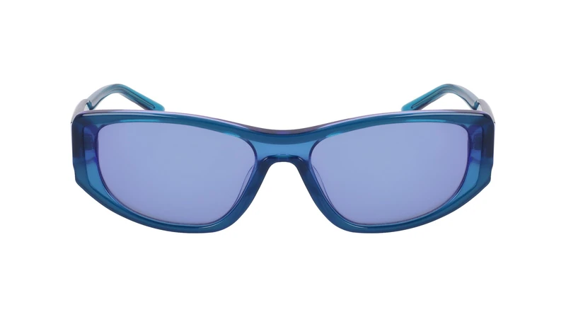 DKNY Women's Sunglasses DK553S - Layered Blueberry with Solid Blue - Light Blue Lens