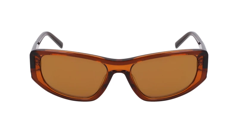 DKNY Women's Sunglasses DK553S - Layered Brown with Brown Flash Lens