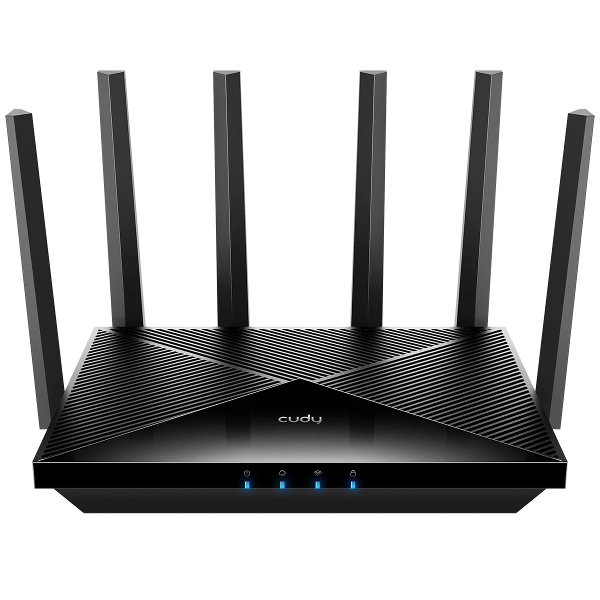 Cudy Tri-Band WiFi 7 BE11000 Router, 6-Stream 10 Gbps, 4 × 2.5G Ports, Up to 11000Mbps, VPN Server and Client, Cudy APP and Mesh, 6 × High-gain Antennas, WR11000