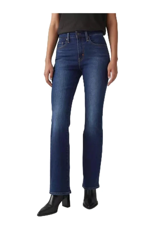 Levi's Women's 725 High Rise Bootcut Jeans, Dark Indigo-Worn in (0196), 26W x 28L