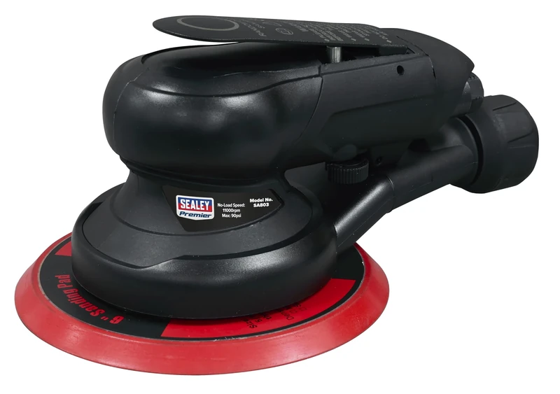 Sealey Self-Contained Dust-Free Air Palm Orbital Sander 6" Ø150mm - SA803