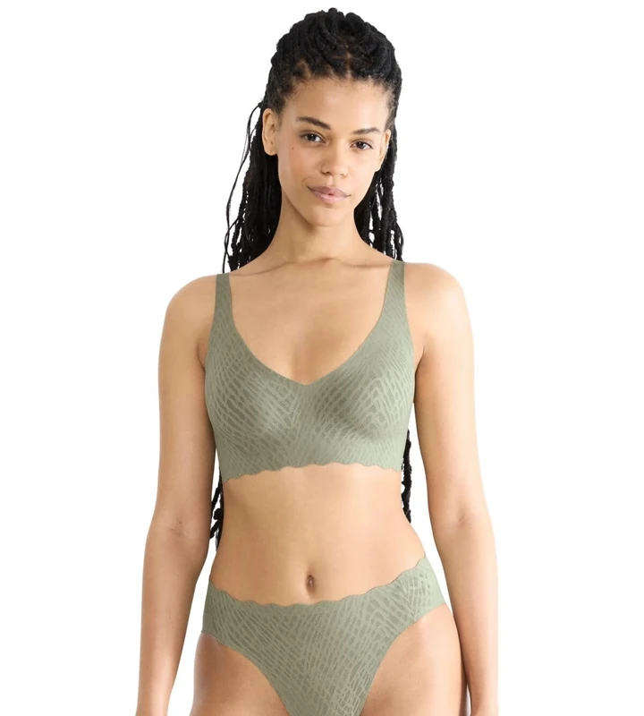 Sloggi Zero Feel Bliss Bralette Moss Green Old, Moss Green Old, XS