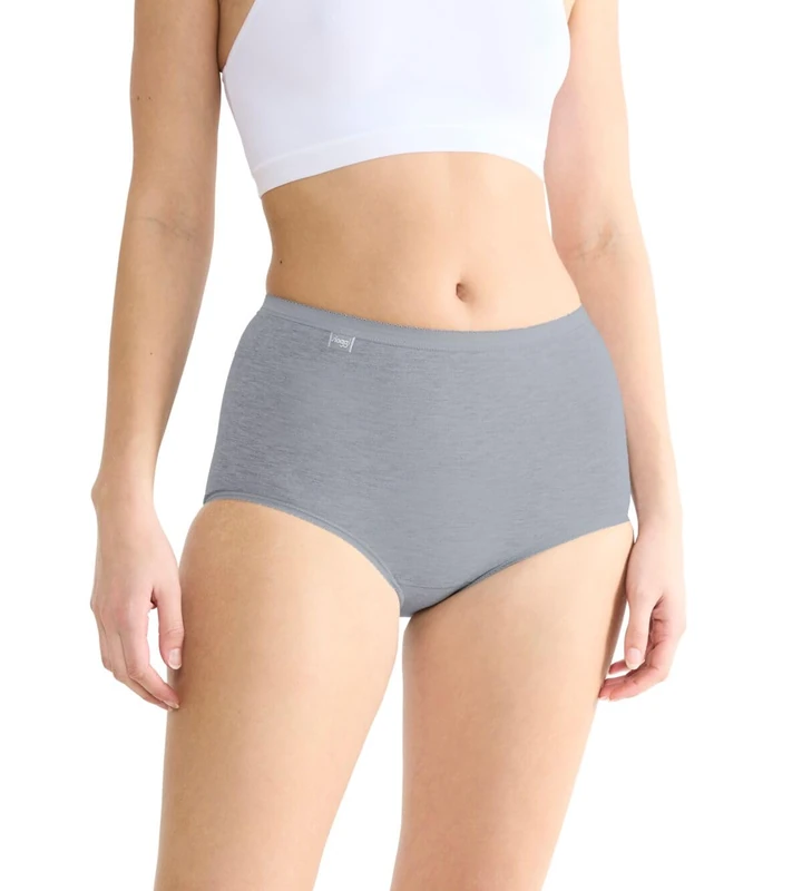 sloggi Women's Basic+ Maxi C4P Briefs, Multiple Colours 14, 54 (Pack of 4), Multiple Colours 14, 28