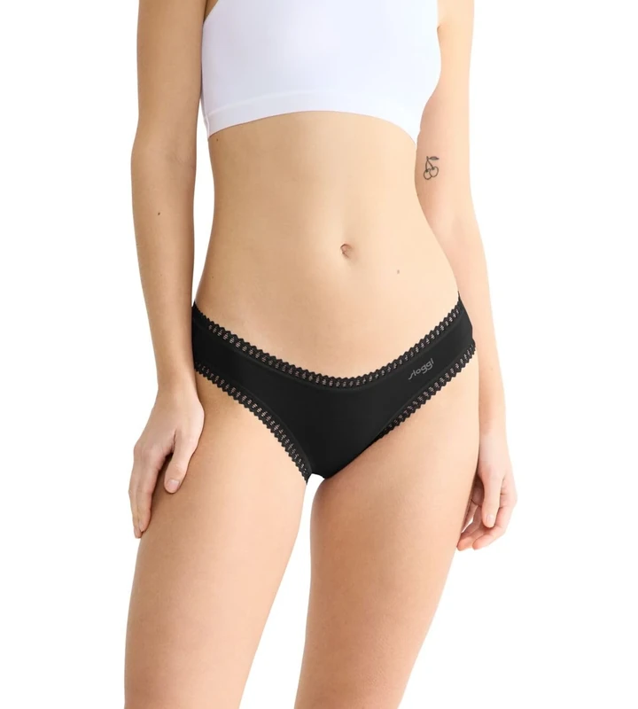 Sloggi Women's GO Crush Mini C3P Briefs, Black, XS (Pack of 3), Black, XS