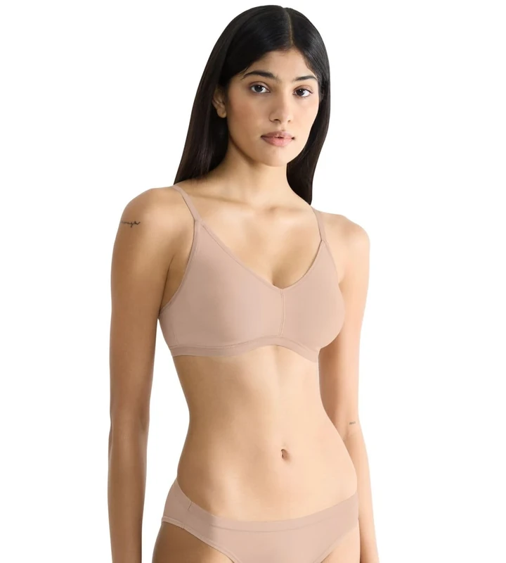 Sloggi Womens Go Daily Cotton Soft Bra, New Beige, M UK