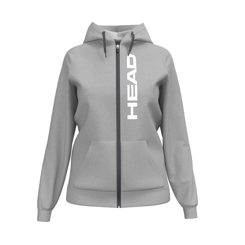 HEAD CLUB ORGINAL Hoodie FZ Women, grey melange - Image 1