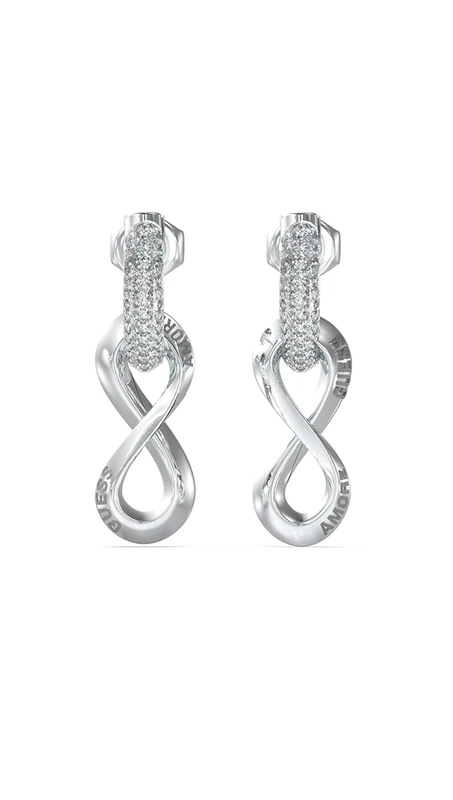 PENDIENTE GUESS - GUESS AMORE Color: Plata