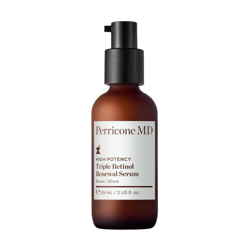 Perricone MD High Potency Triple Retinol Renewal Serum 59ml - Triple Retinol Serum with Coenzyme Q10 & Vitamin A – Lightweight, Fragrance-Free Formula to Diminish Fine Lines, Improves Skin Texture
