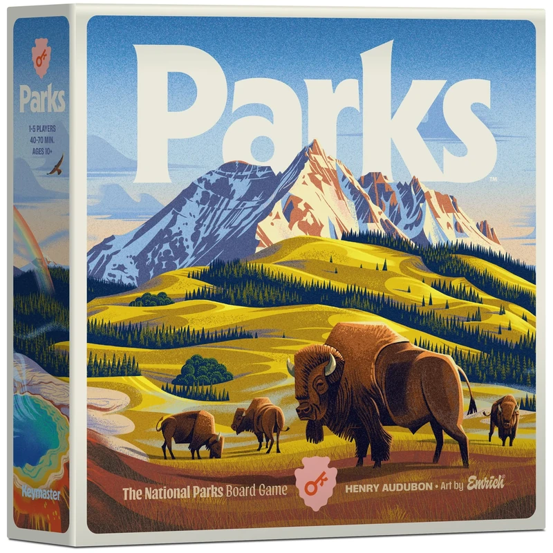 Keymaster Games Parks (2nd Edition) | Base Camp | Easy to Learn | Ages 10+ | 1-5 Players