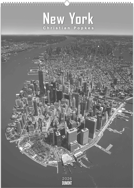 DUMONT - New York 2026 - Wall Calendar 50 x 70 cm Poster Calendar in Black and White with 12 City Photographs, Photo Calendar for Architecture & City Lovers