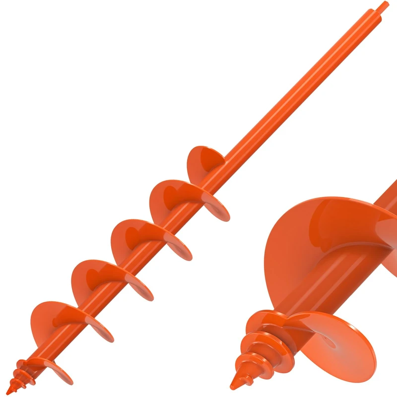 Insaga Garden Auger Drill Bit, 81x10cm Auger Post Hole Digger for Bulb Planting,Bedding/Seeding/Fence Mailbox Post, Suits 10mm Hex Drive Drill