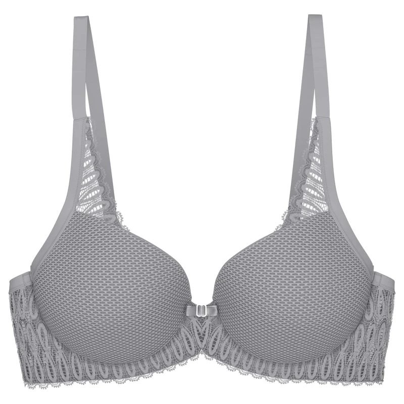 Triumph - Aura Spotlight T - Women's - Cup Bra - Slim Straps - with Underwire, Grey Shadow, 34D