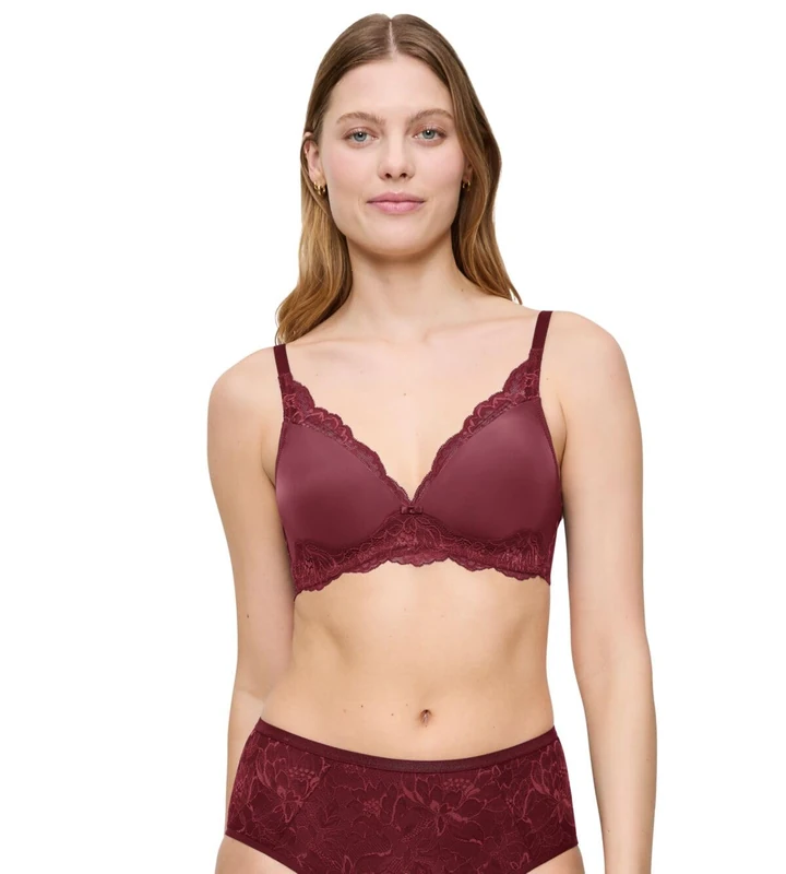 Triumph Women's Amourette Charm T P Bra, Sweet Marsala, 40C