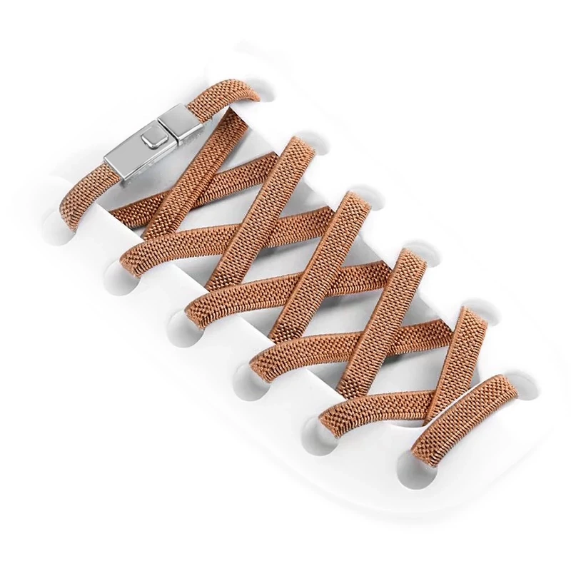 Aujzoo No Tie Shoe Laces for Trainers | Premium Elastic Weave & Quick Lock Buckle | Flat Shoe Laces For Adults & Kids | Elastic Shoelaces No Tie