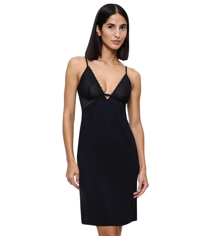Triumph Aura Spotlight NDK 04 X Nightgown, Black, 44 Women, Black, 16