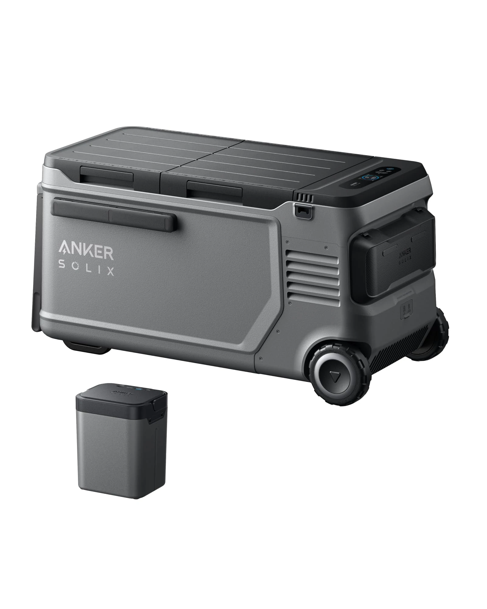Anker SOLIX EverFrost 2 58L Car Fridge & Cooler Box, Powered Cooler with 288Wh Battery, Powered by AC/DC or Solar, For Camping, Travel, and Fishing, -20℃ to 20℃ (Only 1 Battery Included)