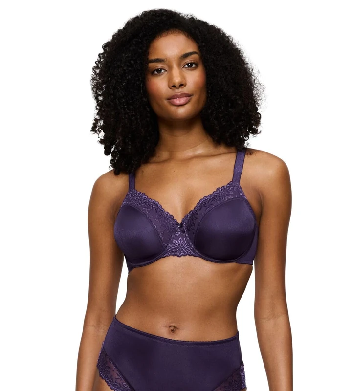 Triumph - Ladyform Soft W - Minimiser Bra, Royal Purple, 38DD