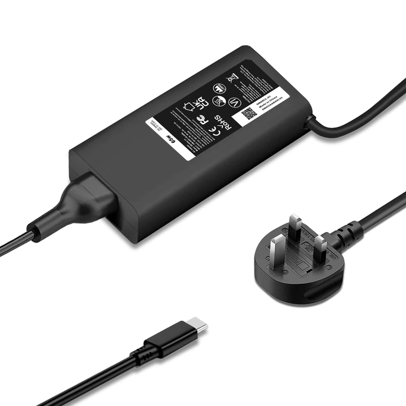 WOXNKLD 65W 45W USB C Laptop Charger Compatible With Dell Latitude 5330 5320 5430 5520 5410 5530 7430 5420,XPS 13 9350 9360 93100 9370 9380 Chromebook 3100 3380 5190 Type C Power Supply Cord