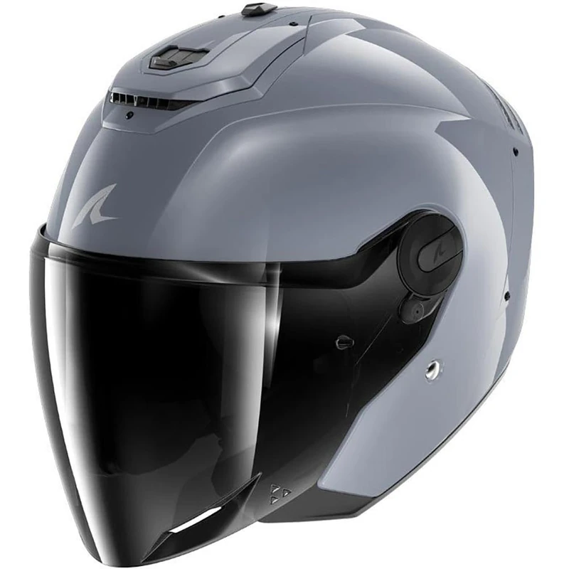 SHARK, Jet Helmet RS Jet Carbon Dark Shark Gun Silver S05, M