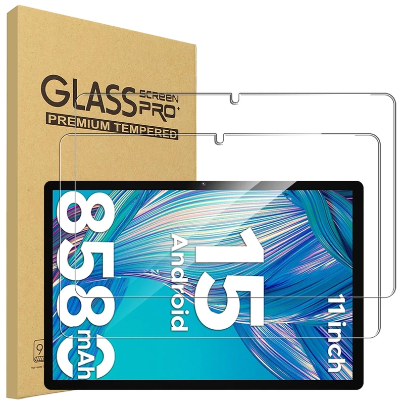 carinacoco 2 Pack Screen Protector for DOOGEE U11/U11 PRO 11 inch, 9H Toughness Premium Shatterproof Scratch-Resistant Anti-Fingerprint No-Bubble HD Ultra Clear Tempered Glass Screen Protector