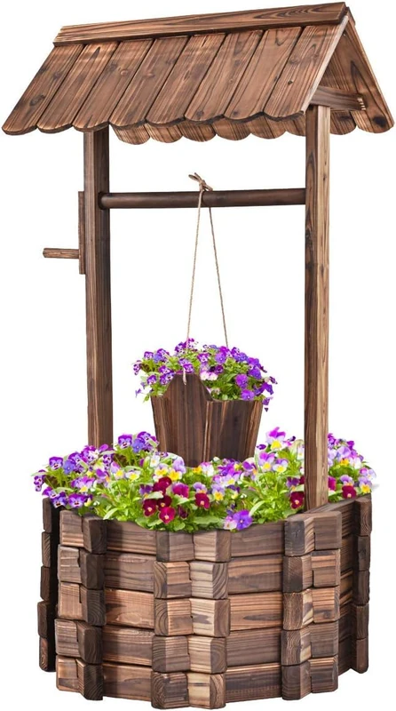 FANTASK Wooden Fountain, Brown, 5757114CM