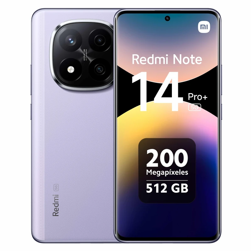Xiaomi Redmi Note 14 Pro+ 5G Smartphone, 12+512GB, Lavender Purple (UK Version + 2 Years Warranty)