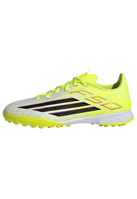 adidas Unisex Kids F50 League Turf Football Shoes Kids, Team Solar Yellow 2/core Black/Lucid red, 11 UK Child
