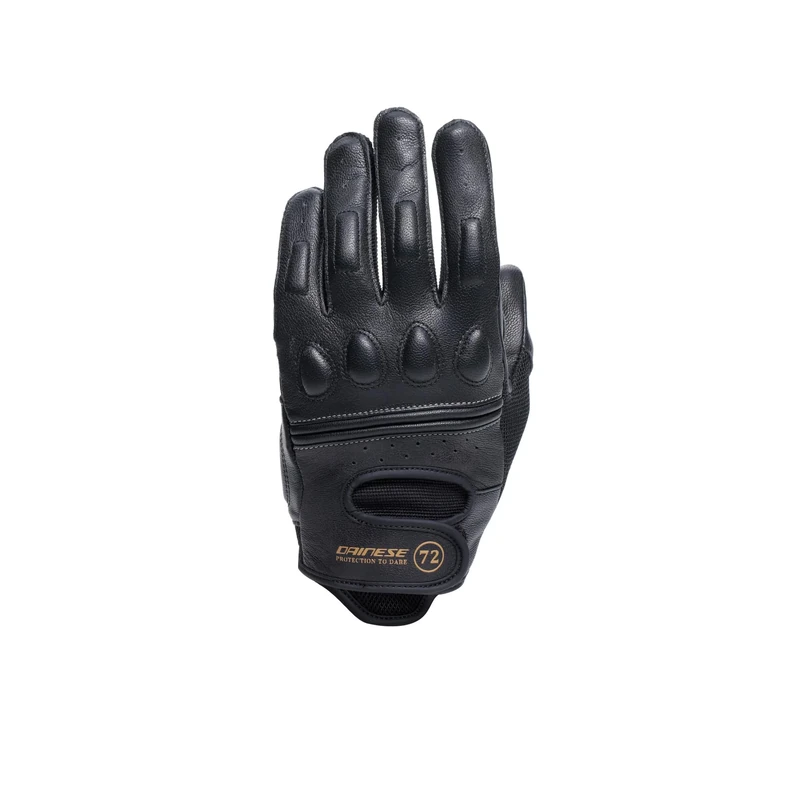 Dainese - Blackjack 2 Gloves Wmn Vintage Leather Motorcycle Gloves for Women, Black/Black, XS