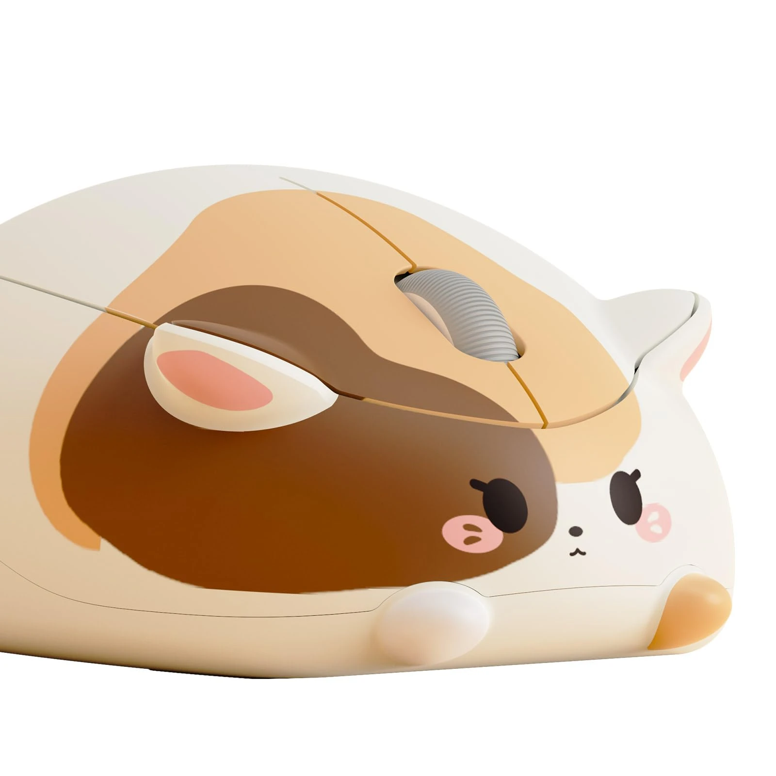 Akko Cute Wireless Mouse Cat Theme, 3200 DPI Gaming Mouse, Tri-Mode Connection Bluetooth 3.0/5.0/2.4G USB A Receiver, Quiet Click, Cute Cordless Cartoon Mice for Laptop/PC (Calico)