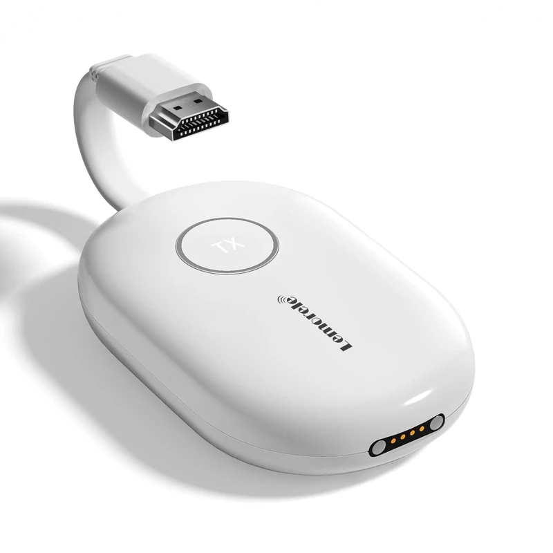 Wireless HDMI Transmitter and Receiver,165FT/50M Wireless HDMI Kit,Plug & Play No adapter required for TV Streaming,Meeting Streaming Video Audio Files from Laptop,PC to HDTV,Projector (White-1TX)