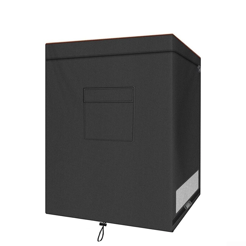 FACAIIO Chest Freezer Cover 210D Oxford Cloth Dustproof Waterproof Top With Zipper (71.12 X 58.42 X 86.36 Cm)