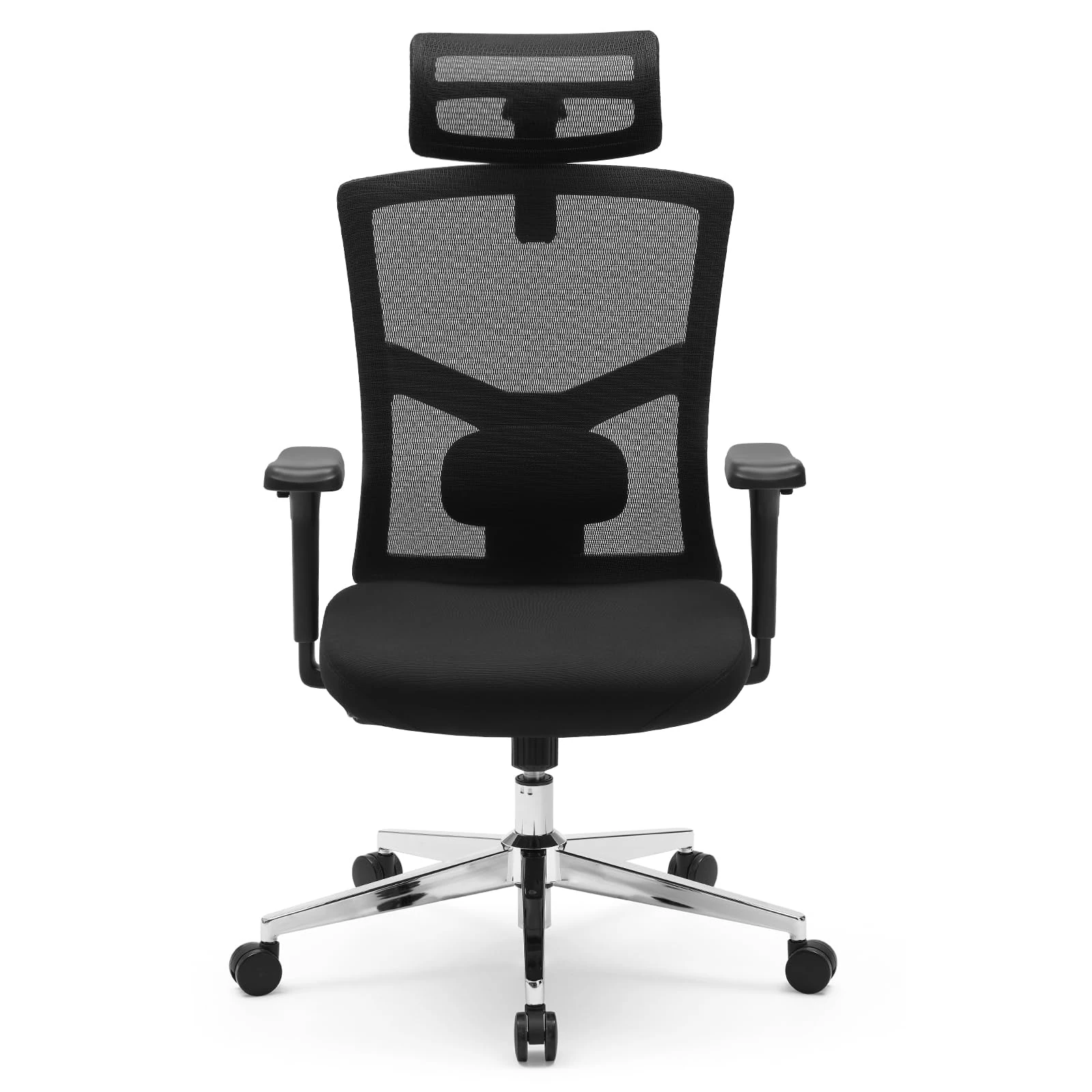 Magic Life Ergonomic Office Chair, Computer Desk Chair with Adjustable Headrest and Lumbar Support, High Back Cutton Cushion Swivel Chair for Home Office