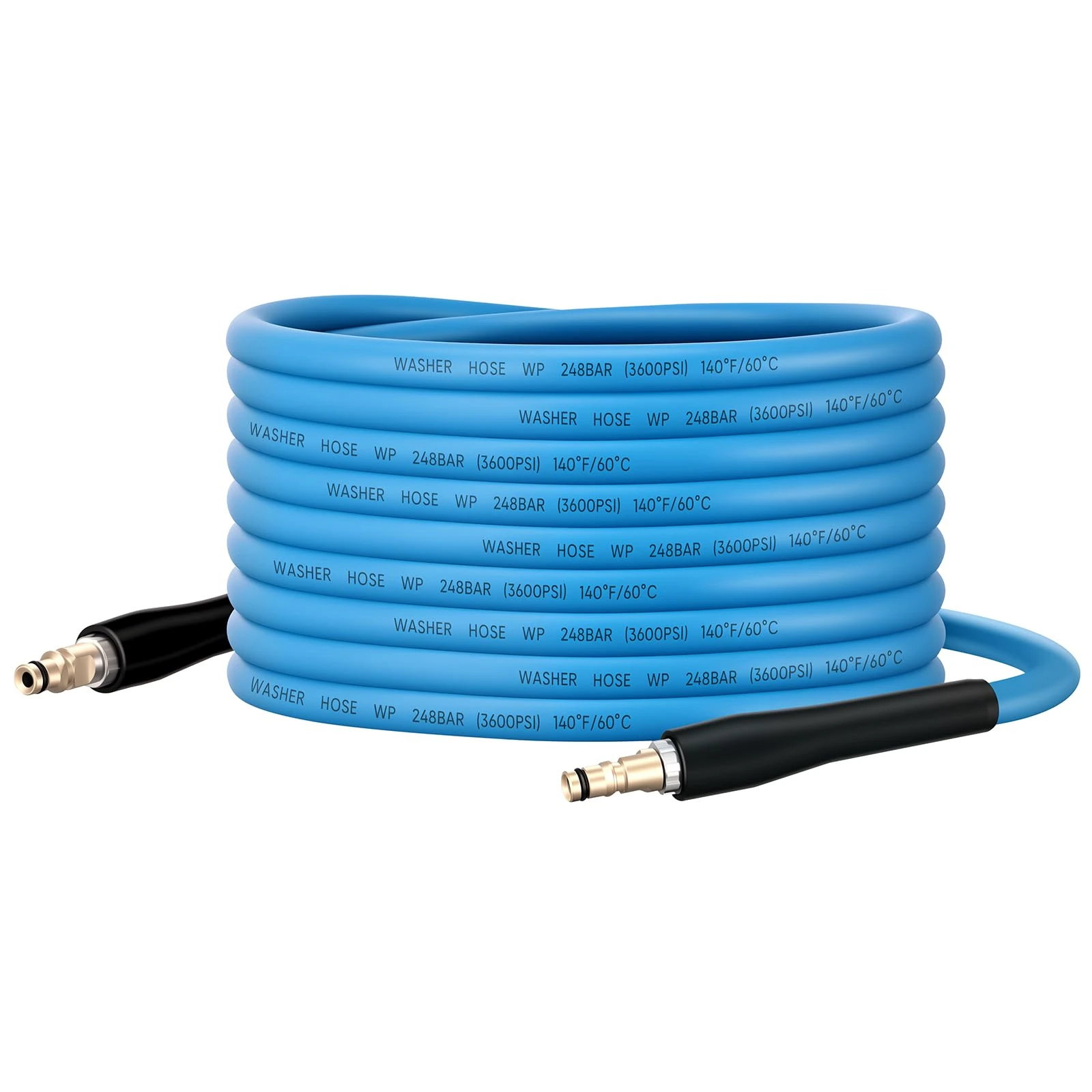 Ampvolts 10M Kink-Resistant Pressure Washer Hose – 250Bar / 3600 PSI, Super Flexible Replacement Hose for Karcher K2 K3 K4 K5 K6 K7 Series, All-Weather Use, Blue