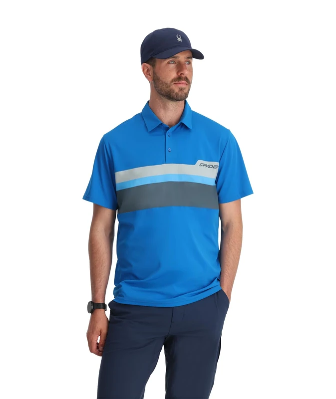 Spyder Links SS TECH Polo, Men's, Cobalt, XL