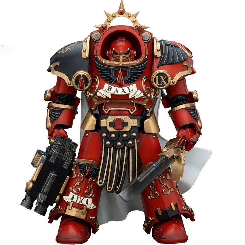 JOYTOY Warhammer 40k Blood Angels, 1/18 Blood Angels Legion Praetor in Tartaros Terminator Armour Action Figure Collect Model