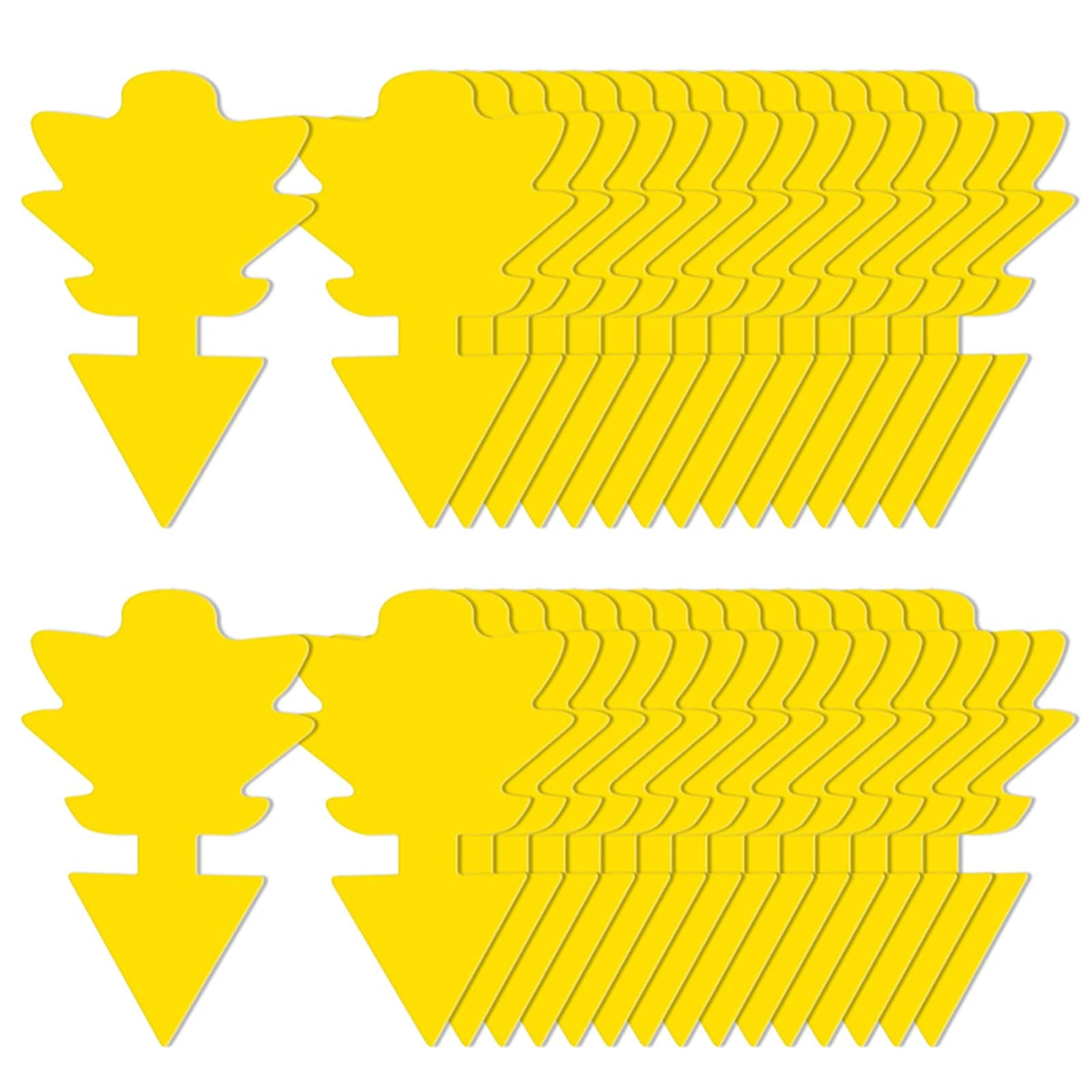 RUN HELIX Fruit Fly Pads, Bright Yellow Fungus Gnat Sticky Traps for Indoor Plants, Effectively catch flying insects, Easy-to-Use Pest Control for Gardens, Greenhouses & Homes (30PCS)