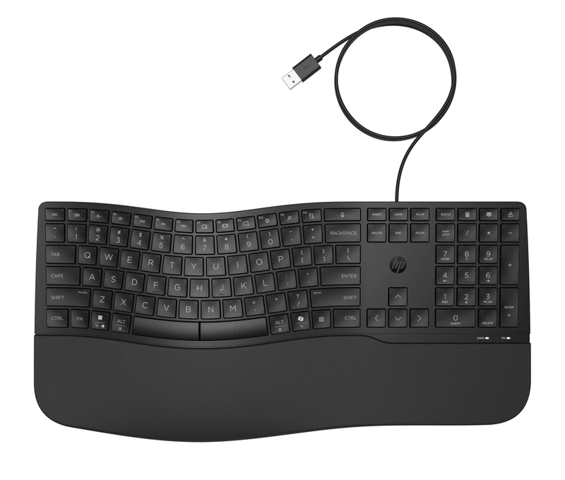 HP 480 Comfort Wired Keyboard (USB-A, Windows, MacOs, Linux) - QWERTY English
