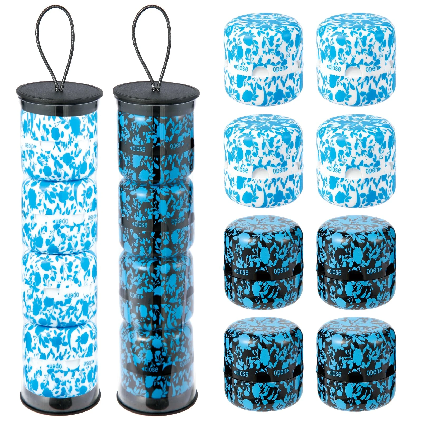 Eco-Fused 8x Shoe Odor Elimination Pods, Shoe Smell Remover for Shoes, Gym Bag, Closet, Locker, Boots, Car, Ball Deodorant - Sneaker Deodorizer Shoe Balls Odor Eliminator - Ocean Fresh/Linen